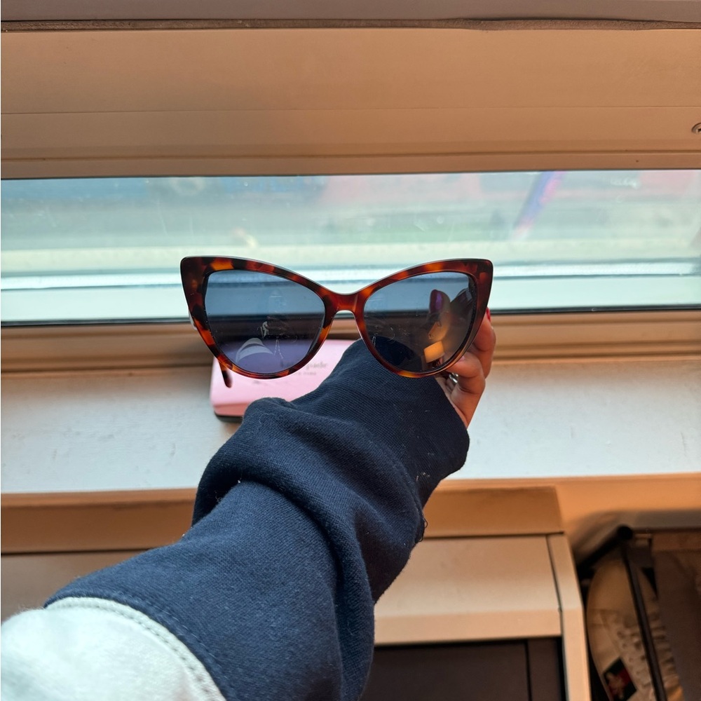 Kate Spade Tortoise Cat-Eye Sunglasses - Picture 8 of 9